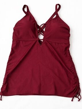 torrid red swim tankini top